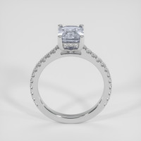 1.62 Ct. Grey Sapphire Ring, 18K White Gold 3
