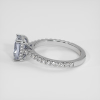 1.62 Ct. Grey Sapphire Ring, 18K White Gold 4