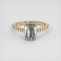 2.97 Ct. Bi Color Sapphire Ring, 10K Yellow Gold 1