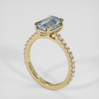 2.97 Ct. Bi Color Sapphire Ring, 10K Yellow Gold 2
