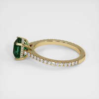 3.05 Ct. Bluish Green Sapphire Ring, 10K Yellow Gold 4