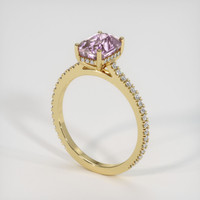 3.57 Ct. Purplish Pink Sapphire Ring, 14K Yellow Gold 2
