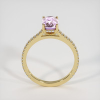3.57 Ct. Purplish Pink Sapphire Ring, 14K Yellow Gold 3