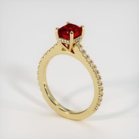1.65 Ct. Ruby Ring, 14K Yellow Gold 2