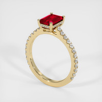 2.01 Ct. Ruby Ring, 14K Yellow Gold 2