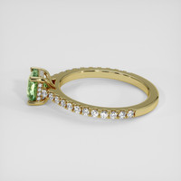 1.18 Ct. Green Sapphire Ring, 14K Yellow Gold 4