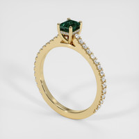 0.74 Ct. Sapphire Ring, 14K Yellow Gold 2