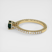 0.74 Ct. Sapphire Ring, 14K Yellow Gold 4