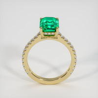 2.91 Ct. Emerald Ring, 18K Yellow Gold 3