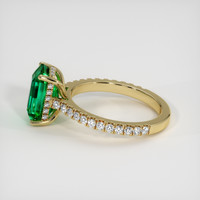 2.91 Ct. Emerald Ring, 18K Yellow Gold 4