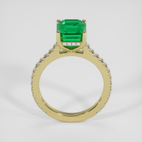 2.61 Ct. Emerald Ring, 18K Yellow Gold 3