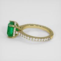 2.61 Ct. Emerald Ring, 18K Yellow Gold 4