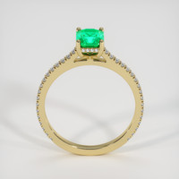 1.28 Ct. Emerald Ring, 18K Yellow Gold 3