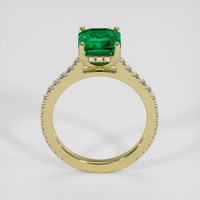 2.09 Ct. Emerald Ring, 18K Yellow Gold 3