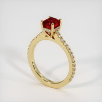 1.65 Ct. Ruby Ring, 18K Yellow Gold 2