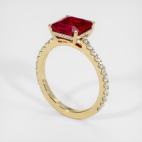 2.92 Ct. Ruby Ring, 18K Yellow Gold 2