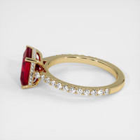 2.92 Ct. Ruby Ring, 18K Yellow Gold 4