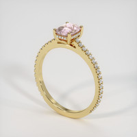 1.57 Ct. Padparadscha Sapphire Ring, 18K Yellow Gold 2