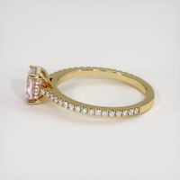 1.57 Ct. Padparadscha Sapphire Ring, 18K Yellow Gold 4