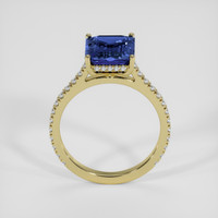 3.86 Ct. Blue Sapphire Ring, 18K Yellow Gold 3