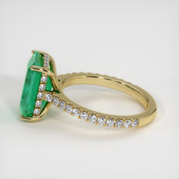 3.70 Ct. Emerald Ring, 18K Yellow Gold 4