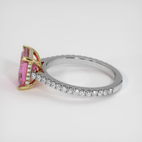 3.37 Ct. Pink Sapphire Ring, 14K Yellow & White 4