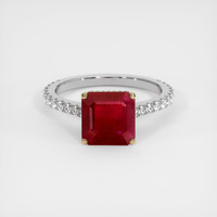 2.92 Ct. Ruby Ring, 14K Yellow & White 1