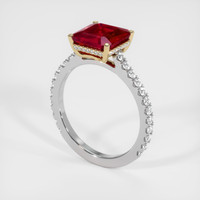 2.92 Ct. Ruby Ring, 14K Yellow & White 2