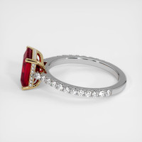 2.92 Ct. Ruby Ring, 14K Yellow & White 4