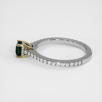 0.74 Ct. Sapphire Ring, 14K Yellow & White 4