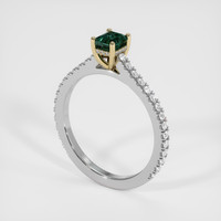 0.74 Ct. Sapphire Ring, 18K Yellow & White 2