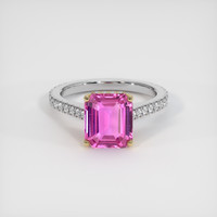 5.04 Ct. Sapphire Ring, 18K Yellow & White 1