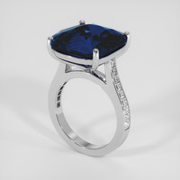 15.18 Ct. Blue Sapphire Ring, Platinum 950 2