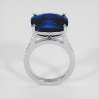 15.18 Ct. Blue Sapphire Ring, Platinum 950 3