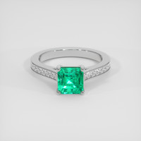 1.13 Ct. Emerald Ring, Platinum 950 1