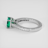 1.13 Ct. Emerald Ring, Platinum 950 4