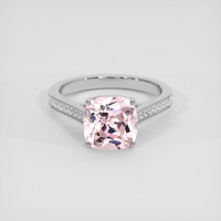 4.19 Ct. Pink Sapphire Ring, Platinum 950 1