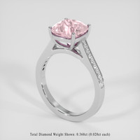 4.19 Ct. Pink Sapphire Ring, Platinum 950 2