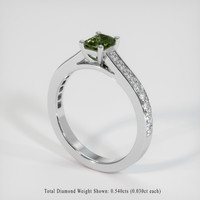 0.55 Ct. Sapphire Ring, Platinum 950 2