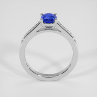 1.09 Ct. Blue Sapphire Ring, 14K White Gold 3