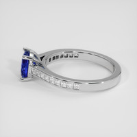 1.09 Ct. Blue Sapphire Ring, 14K White Gold 4