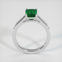 1.37 Ct. Emerald Ring, 18K White Gold 3