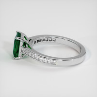 1.37 Ct. Emerald Ring, 18K White Gold 4