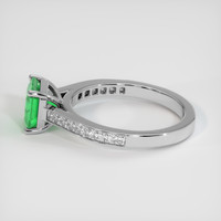 1.19 Ct. Emerald Ring, 18K White Gold 4