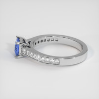 0.79 Ct. Sapphire Ring, 18K White Gold 4