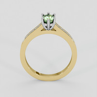 0.68 Ct. Bi Color / Parti Sapphire Ring, 14K White & Yellow 3