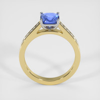 2.04 Ct. Blue Sapphire Ring, 14K White & Yellow 3