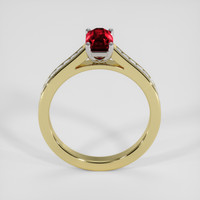 1.01 Ct. Ruby Ring, 18K White & Yellow 3