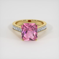 3.37 Ct. Pink Sapphire Ring, 14K Yellow Gold 1