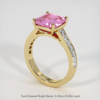 2.63 Ct. Pink Sapphire Ring, 14K Yellow Gold 2